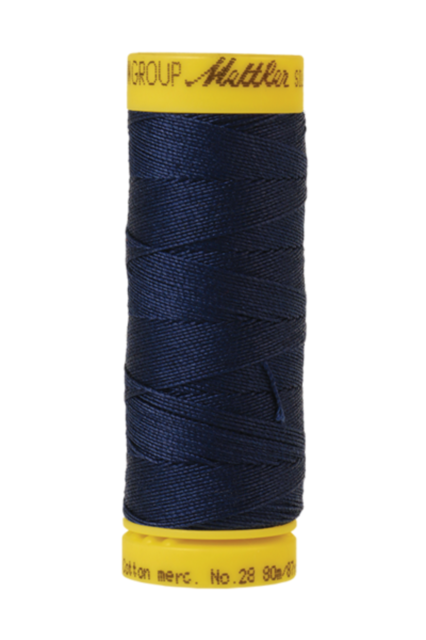 Navy (9128-0825) | Silk-Finish Cotton 28wt (80M / 87Y) | Mettler Thread